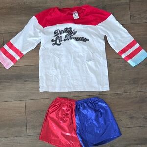Girls Harley Quinn Costume Set